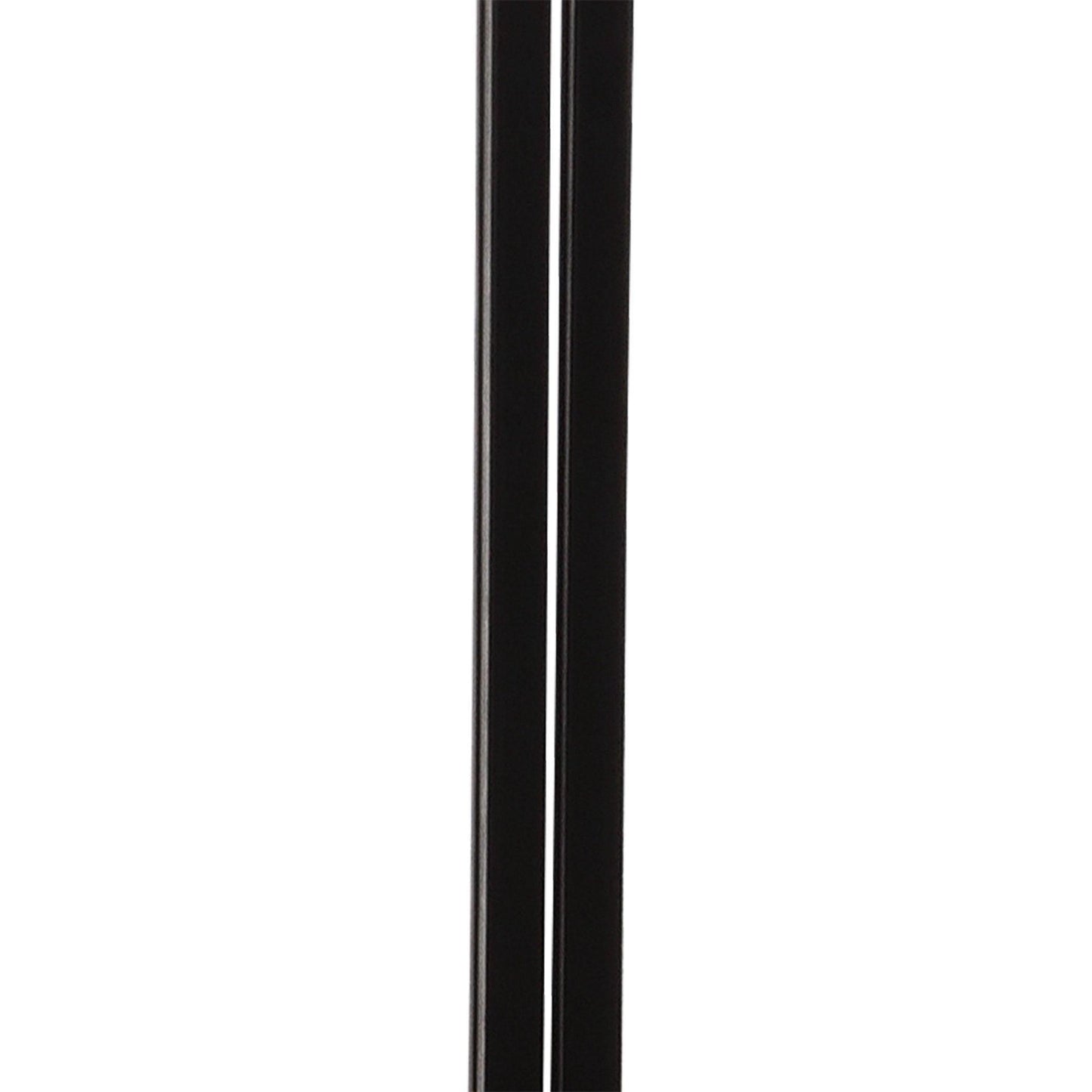 Black Square Side Table with Marble Base