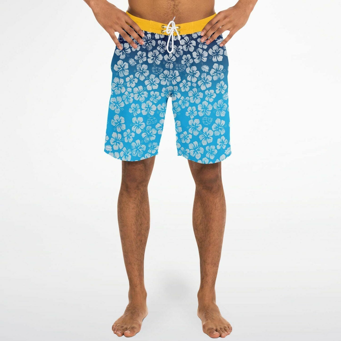 Alaska Libertarian Hawaiian Board Shorts - With Igloos and Porcupines