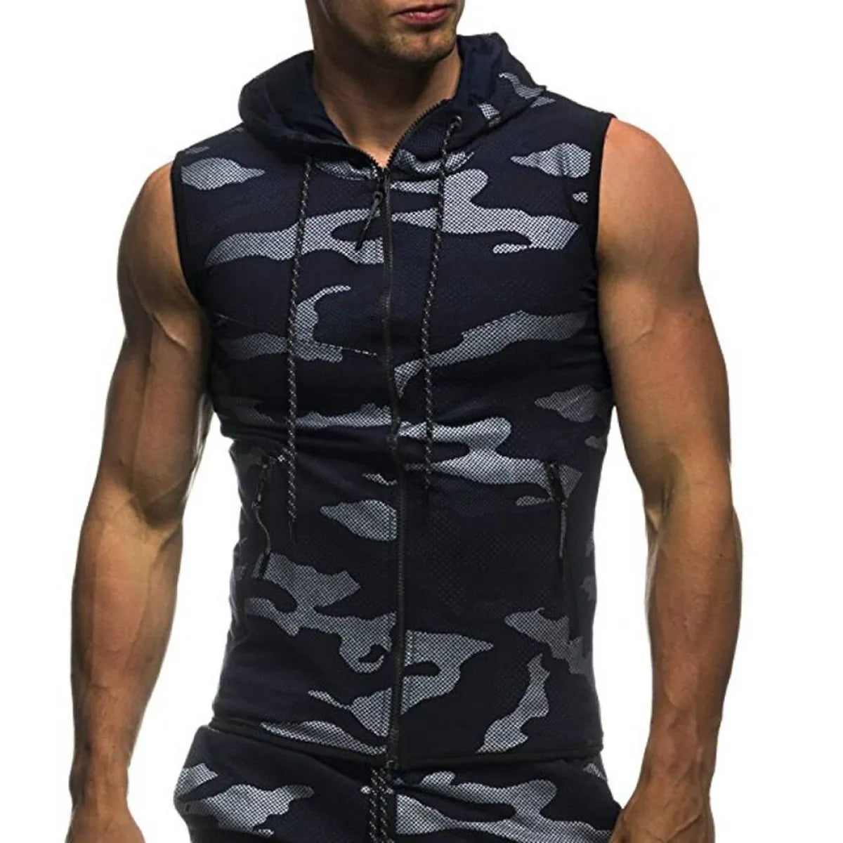 Camouflage Sleeveless Shirt