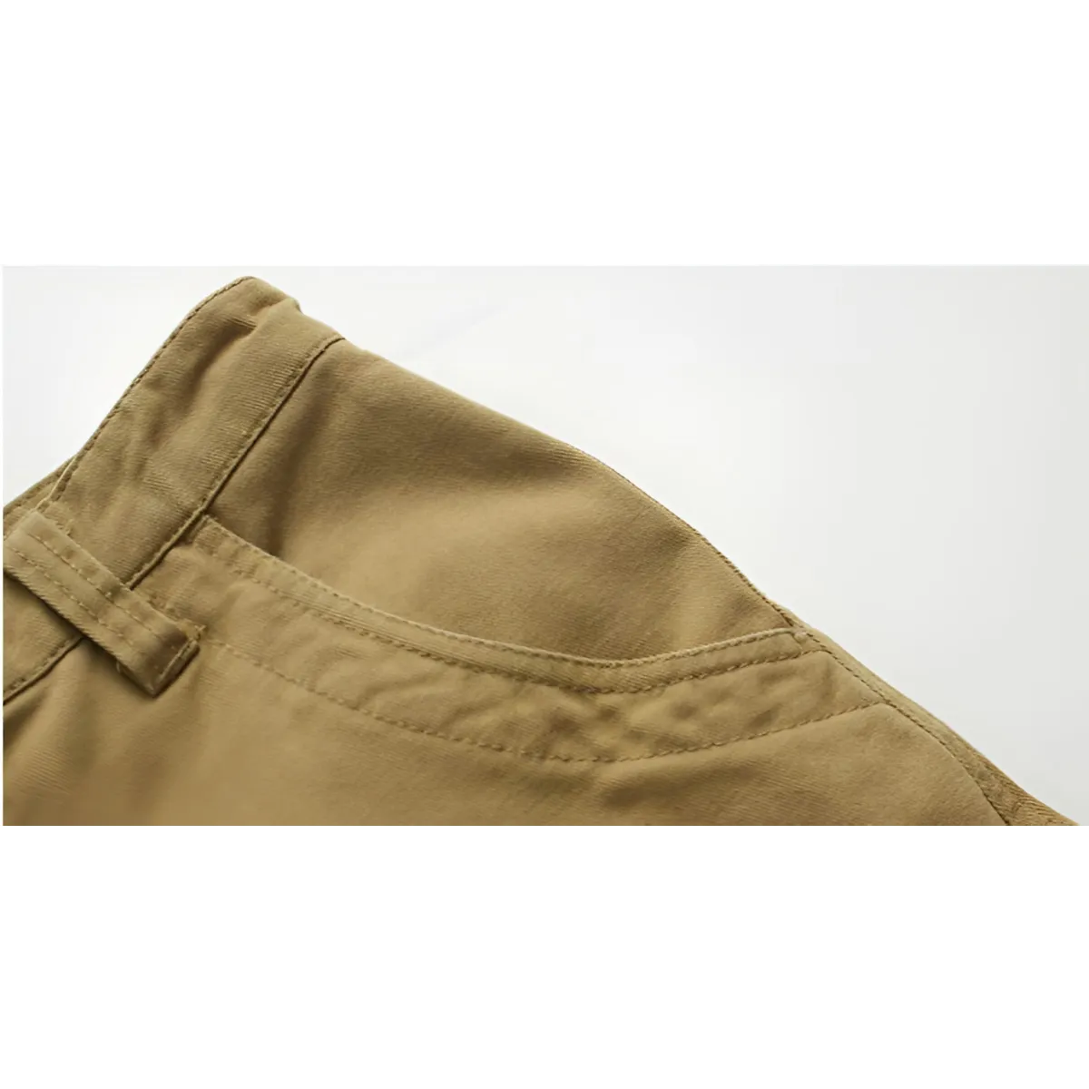 Patterned Button Cotton Cargo Trousers Shorts