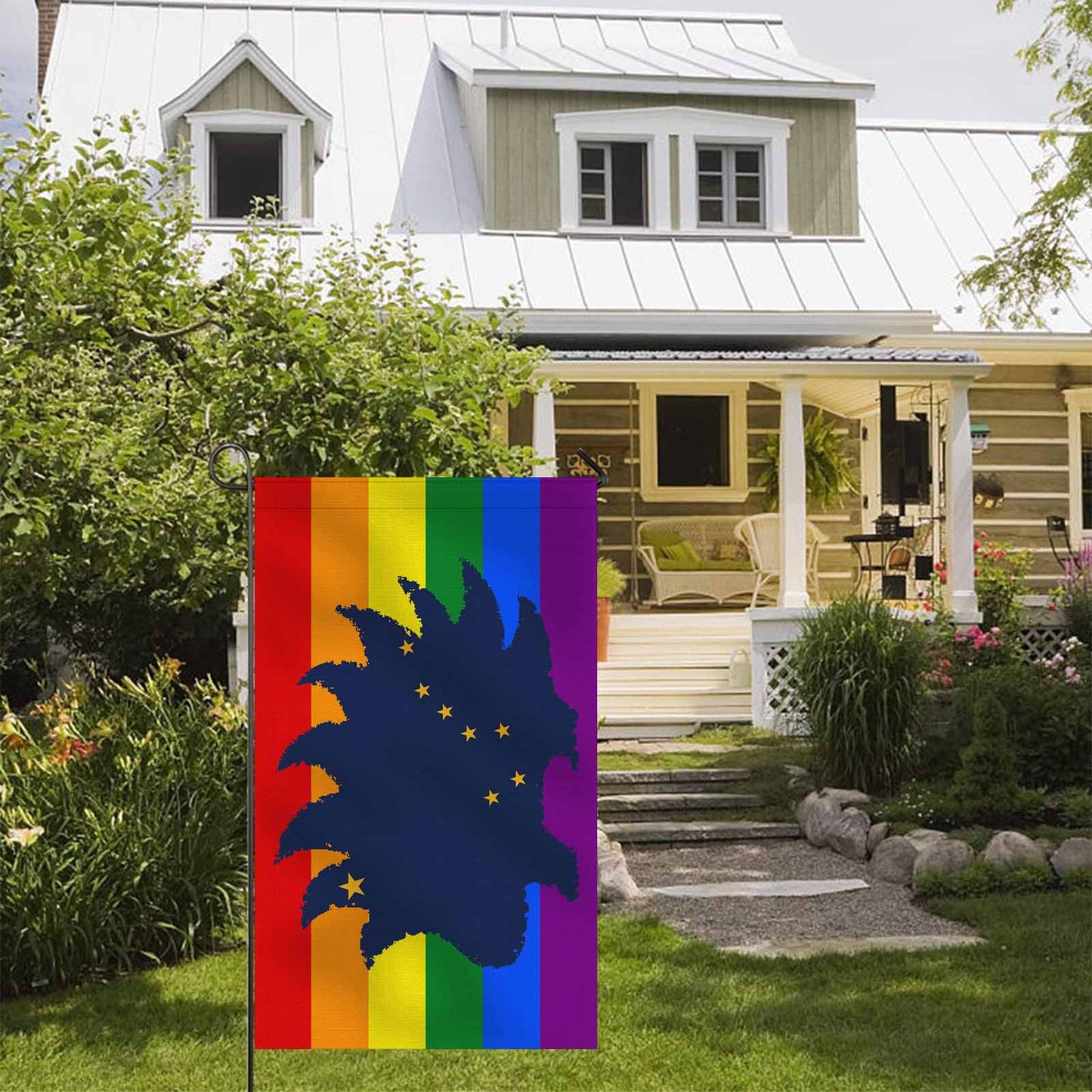 Alaska LP LGBTQ Doublesided Flag 36" x 60"