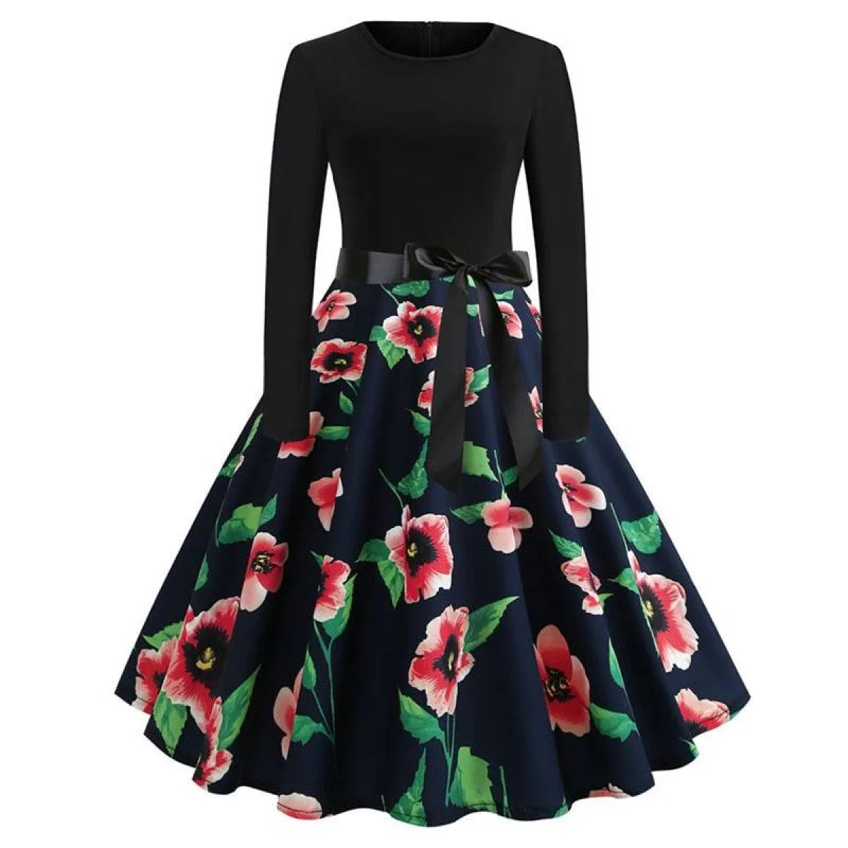 Women's Christmas Styled Swing Dress