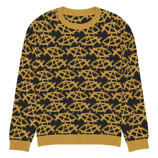 AnarchoChristian Knitted crew neck Ugly Christmas sweater