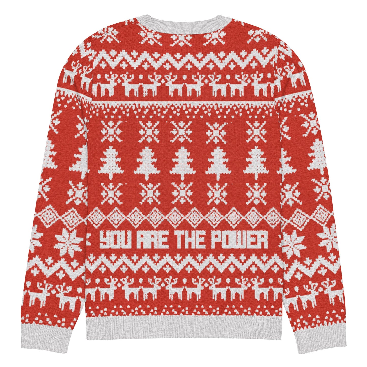 Vote No on Everything Knitted crew neck sweater