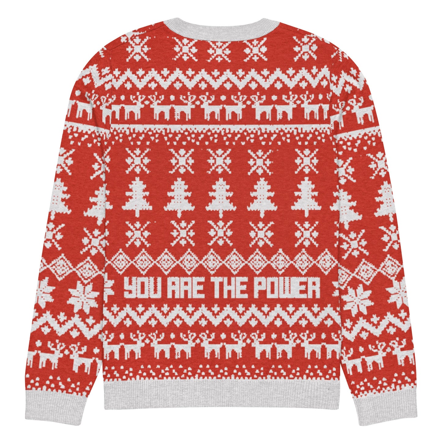Vote No on Everything Knitted crew neck sweater
