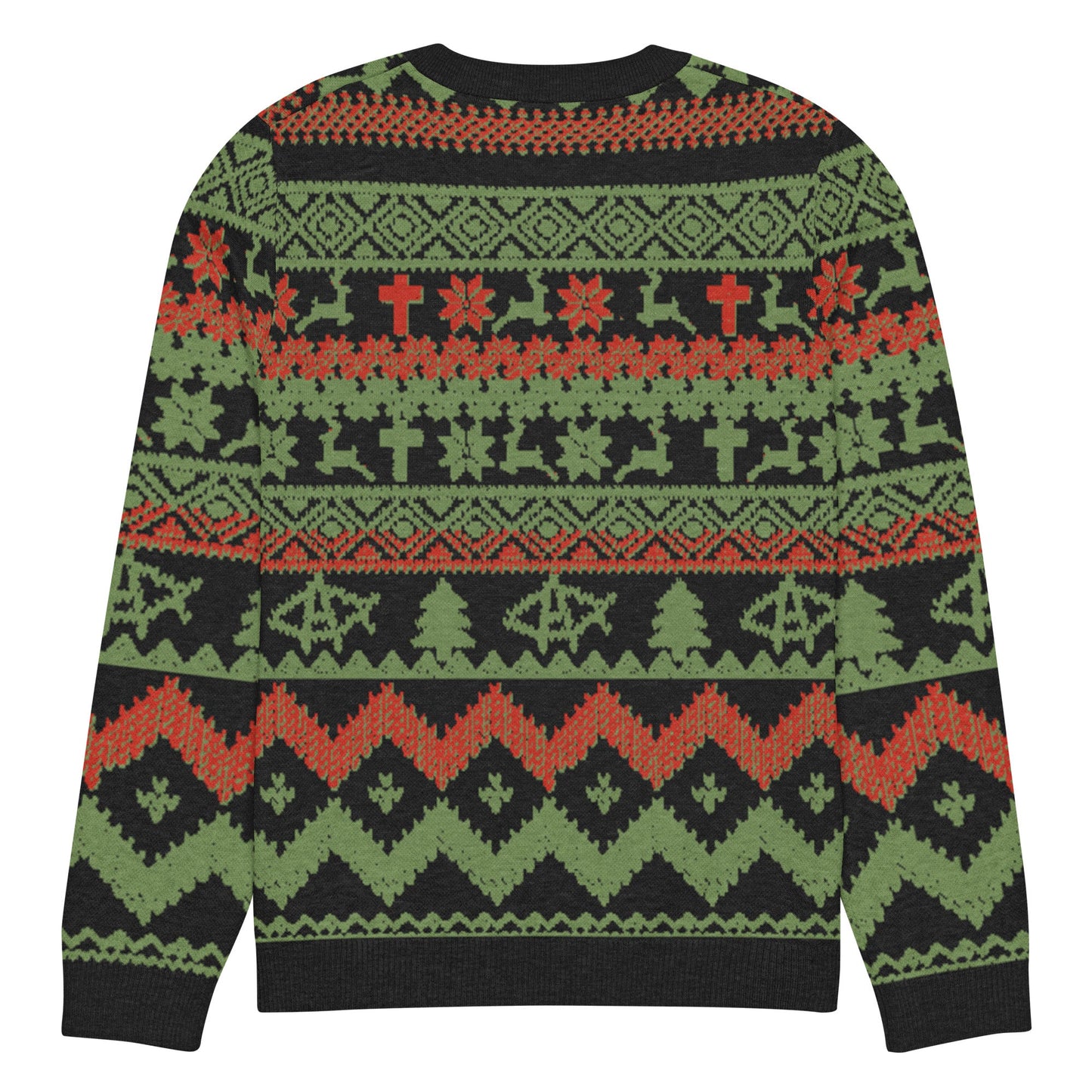AnarchoChristian No King but Christ Knitted Ugly Christmas Sweater
