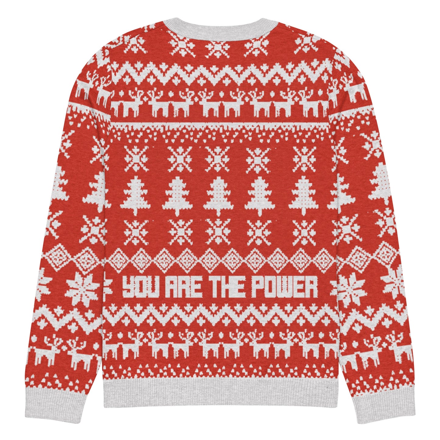 Vote No on Everything Knitted crew neck sweater