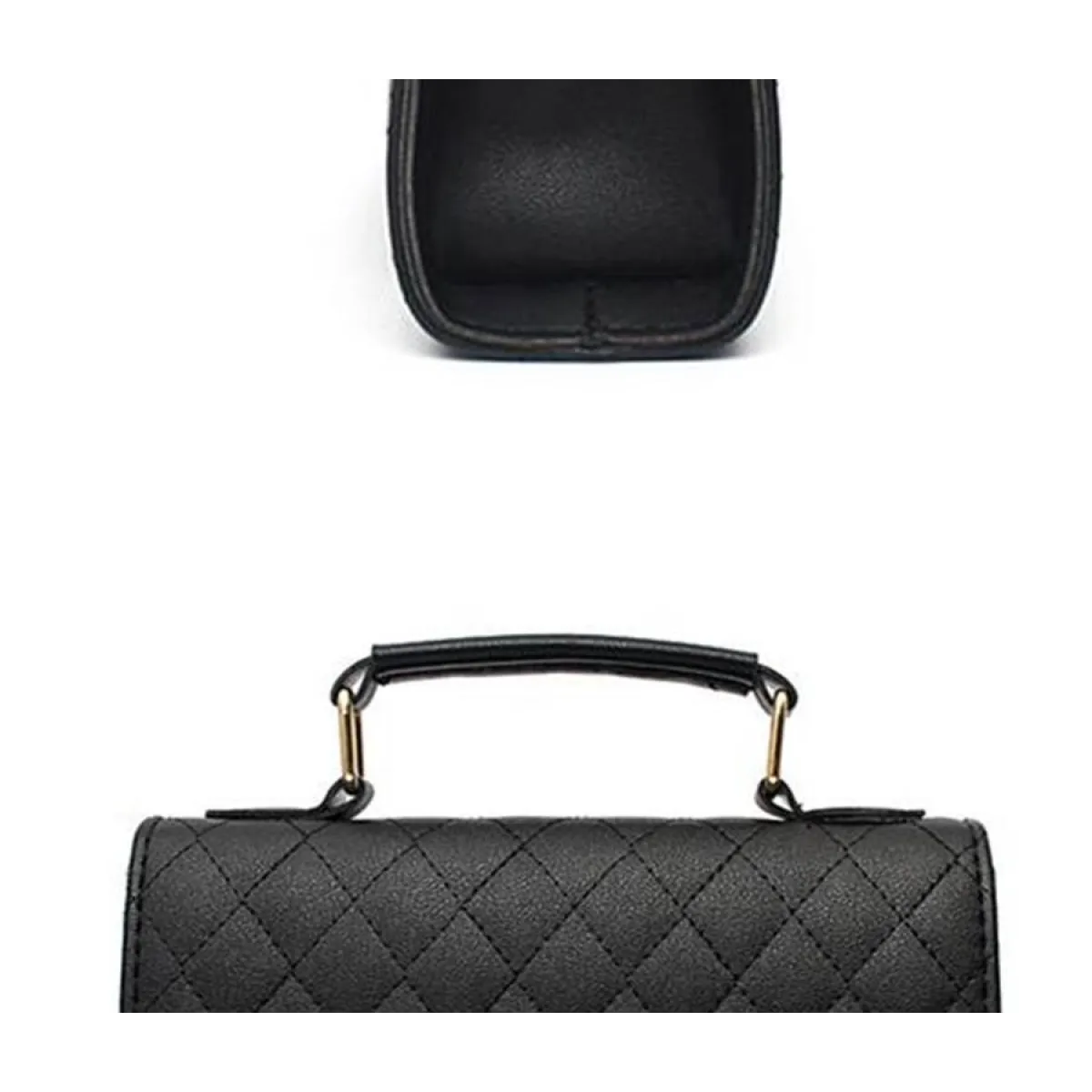 Compact Quilted Shoulder Bag