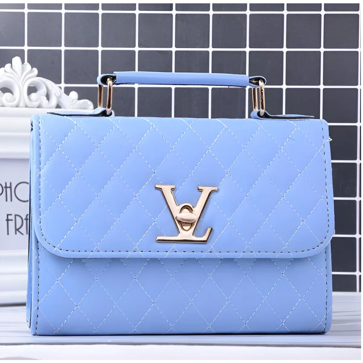 Compact Quilted Shoulder Bag