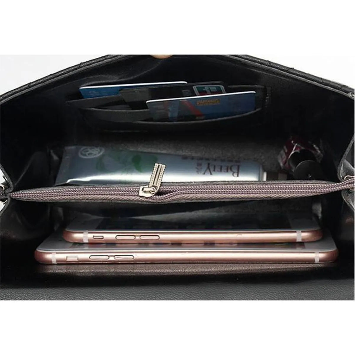 Compact Quilted Shoulder Bag