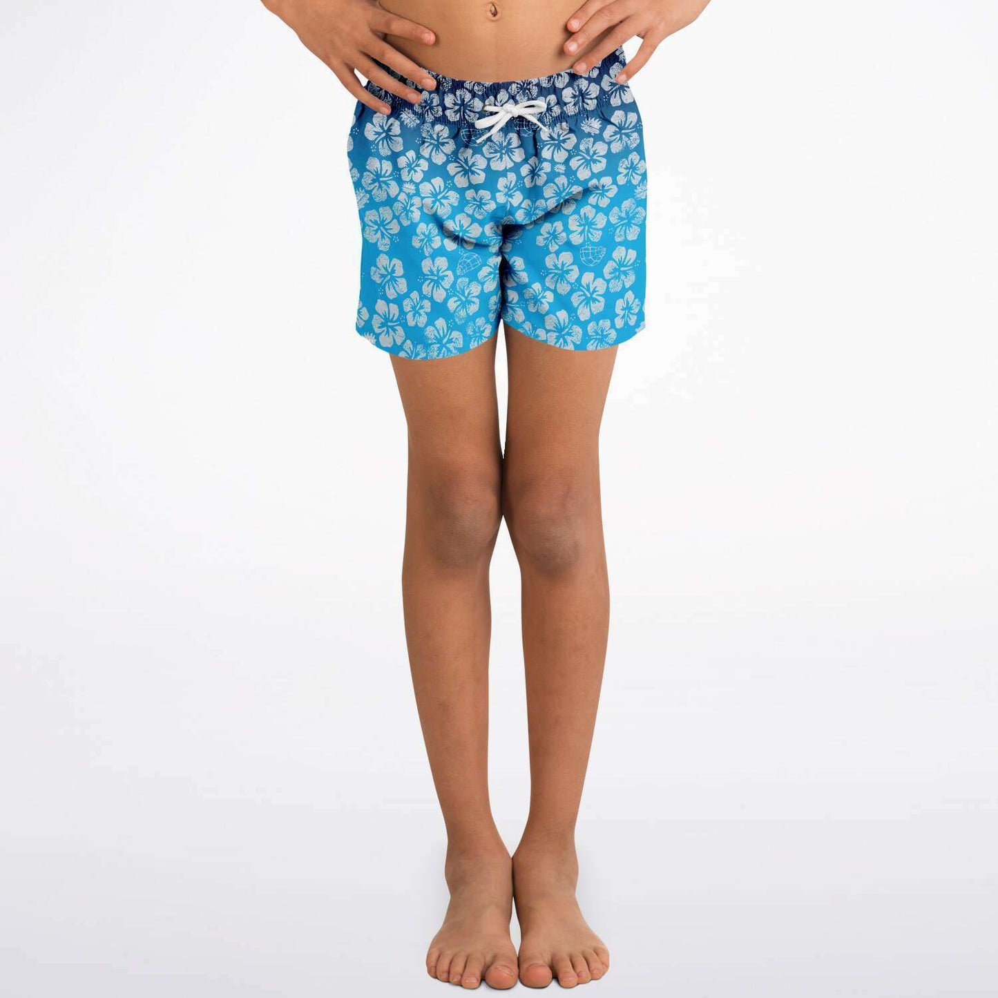 Alaska Libertarian Hawaiian Kids Swim Trunks - With Igloos and Porcupines