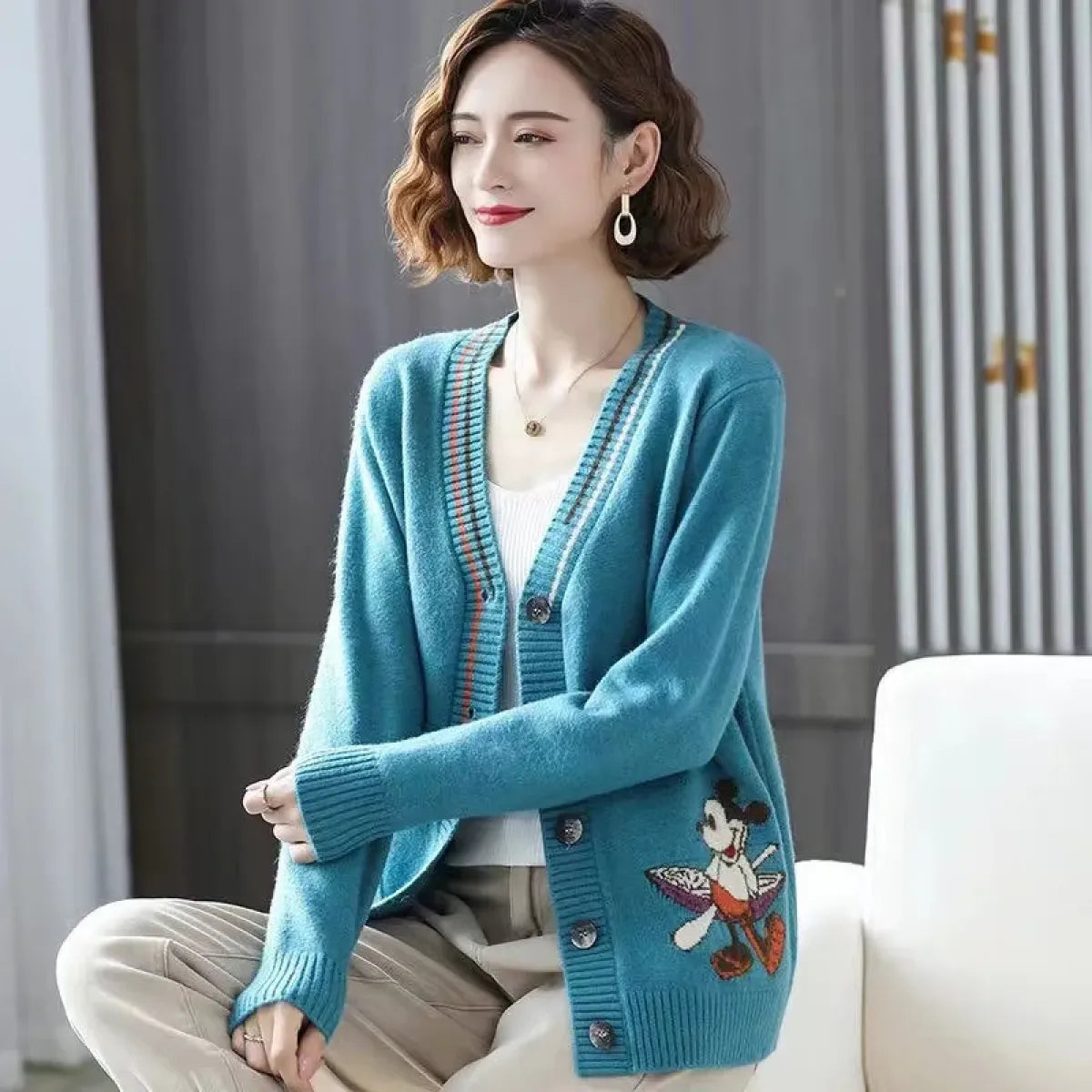 Disney Donald Duck Knitted Cardigans