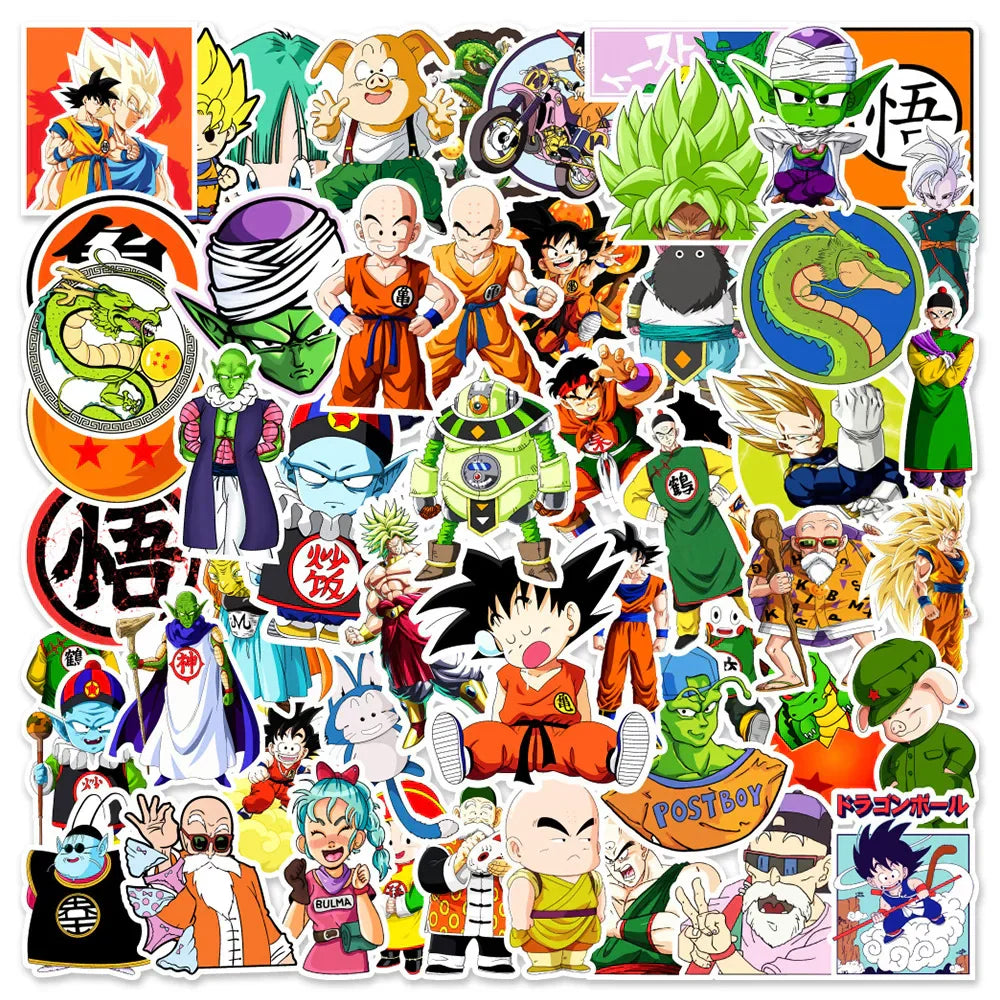 Dragon Ball Stickers - 50/100pcs - Son Goku Cartoon Decals