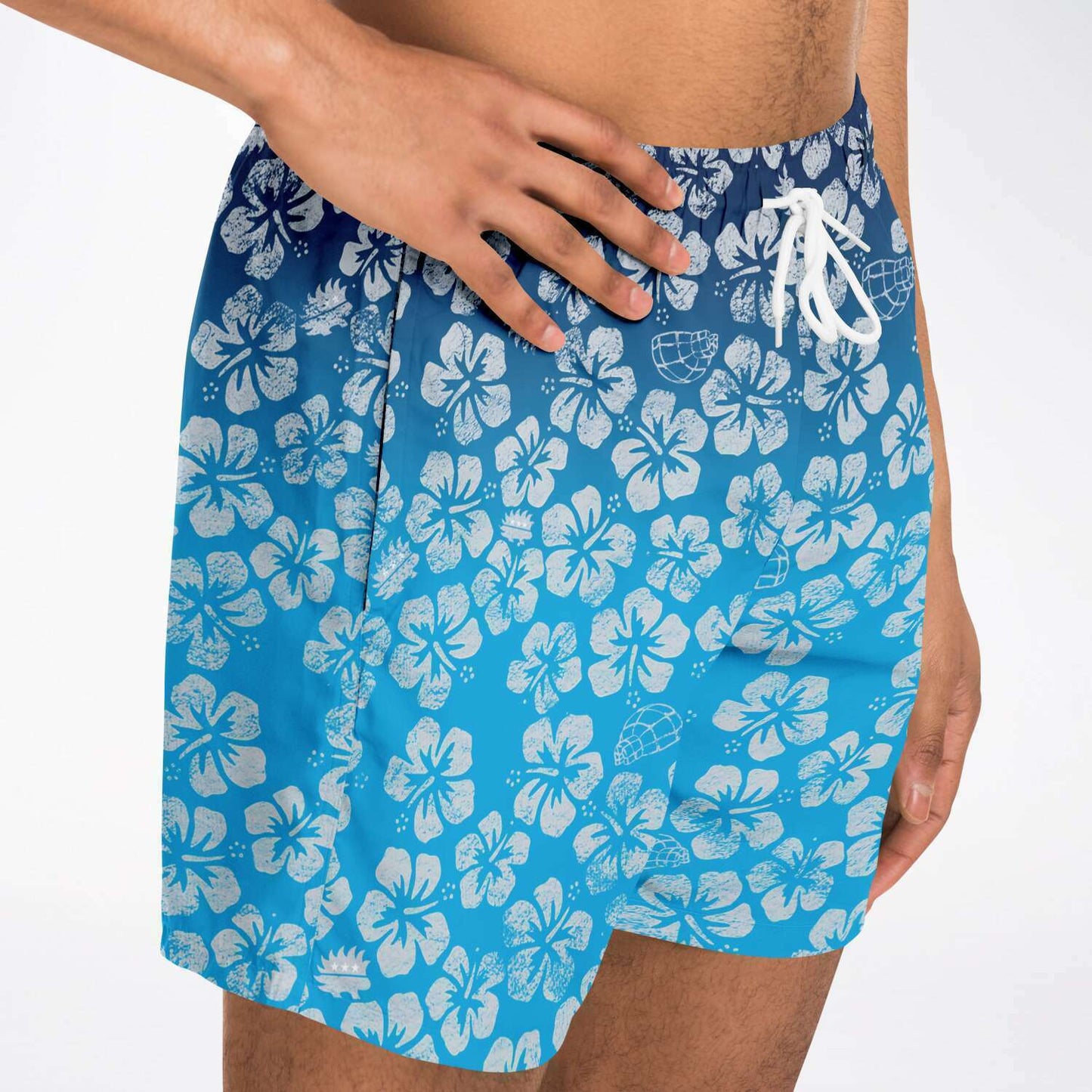 Alaska Libertarian Hawaiian Adult Swim Trunks - With Igloos and Porcupines