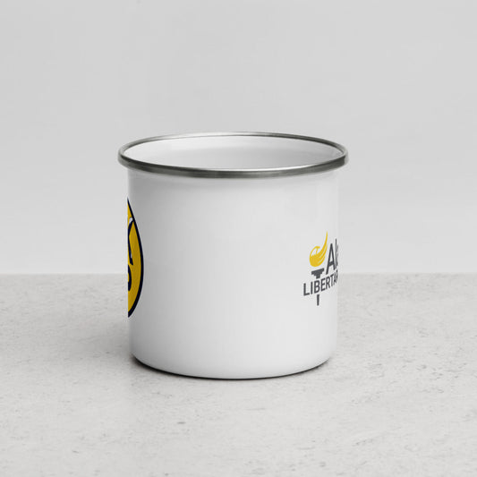 Alaska Libertarian Party Enamel Mug