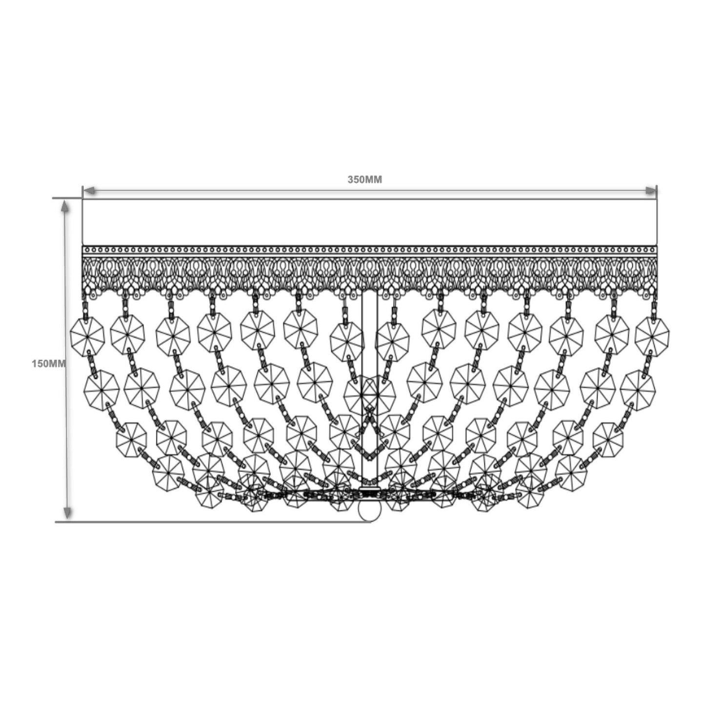14" Erhard 3-Light Chrome Flush Mount Light