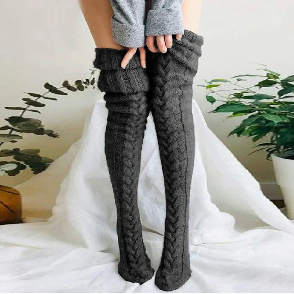 Extra Long Thigh High Stockings - Harajuku Winter Leg Warmers