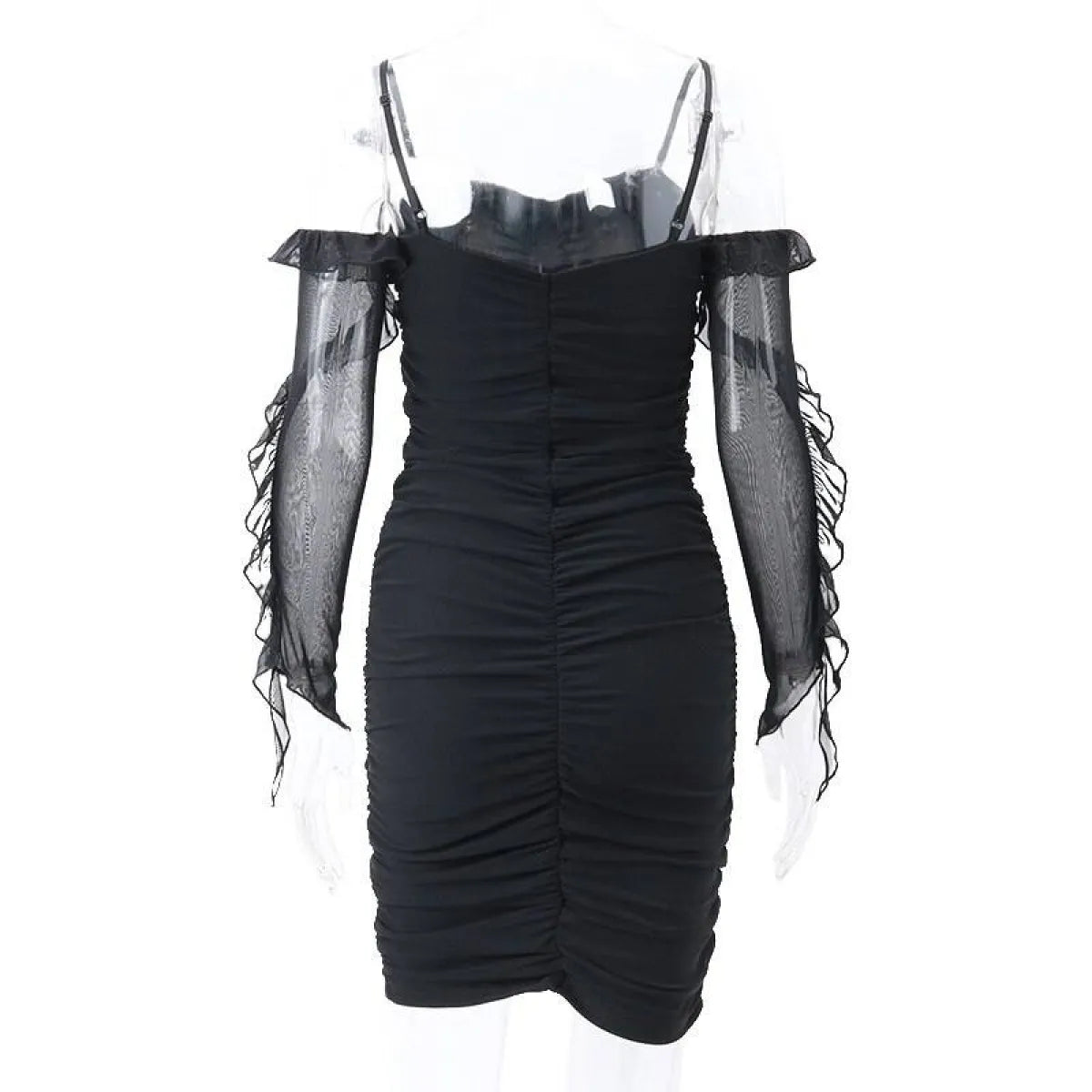 Mesh Ruched Dresses