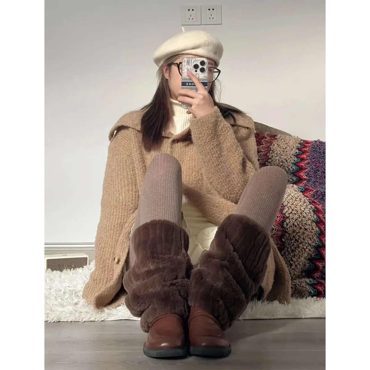Faux Fur Leg Warmers – Harajuku Plush Lolita Boot Covers