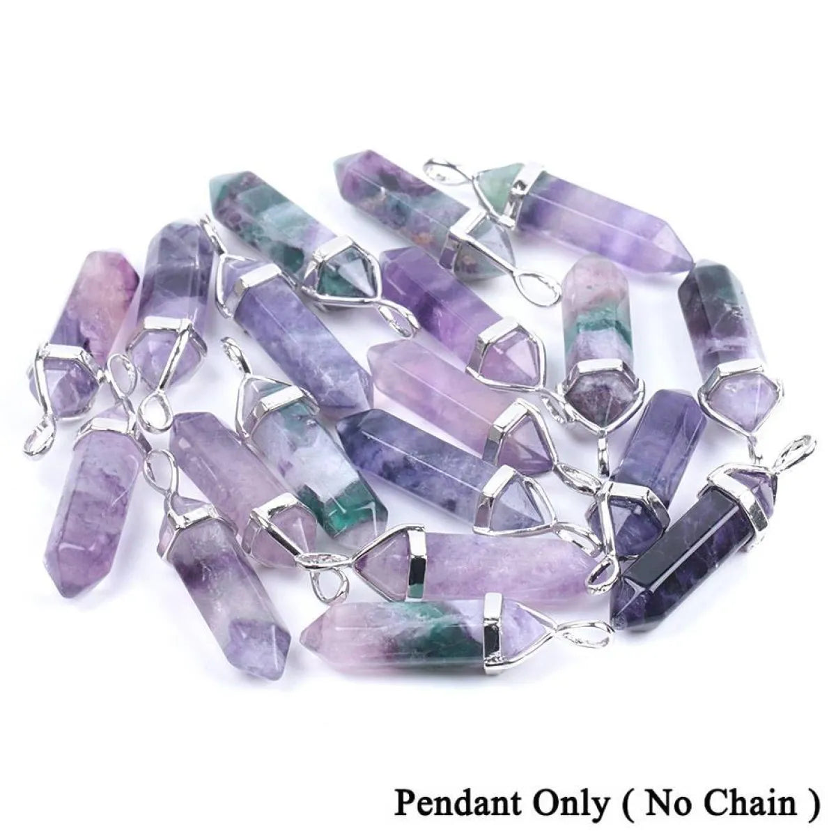 Colorful Fluorite Quartz Necklace