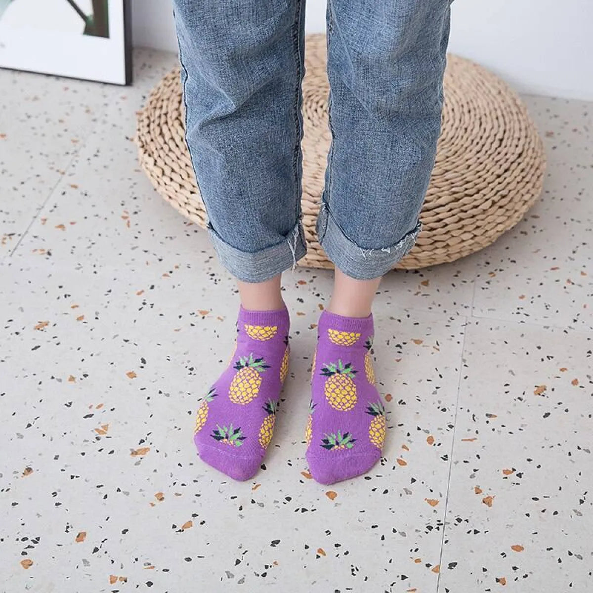 Fruits Printed Harajuku Socks