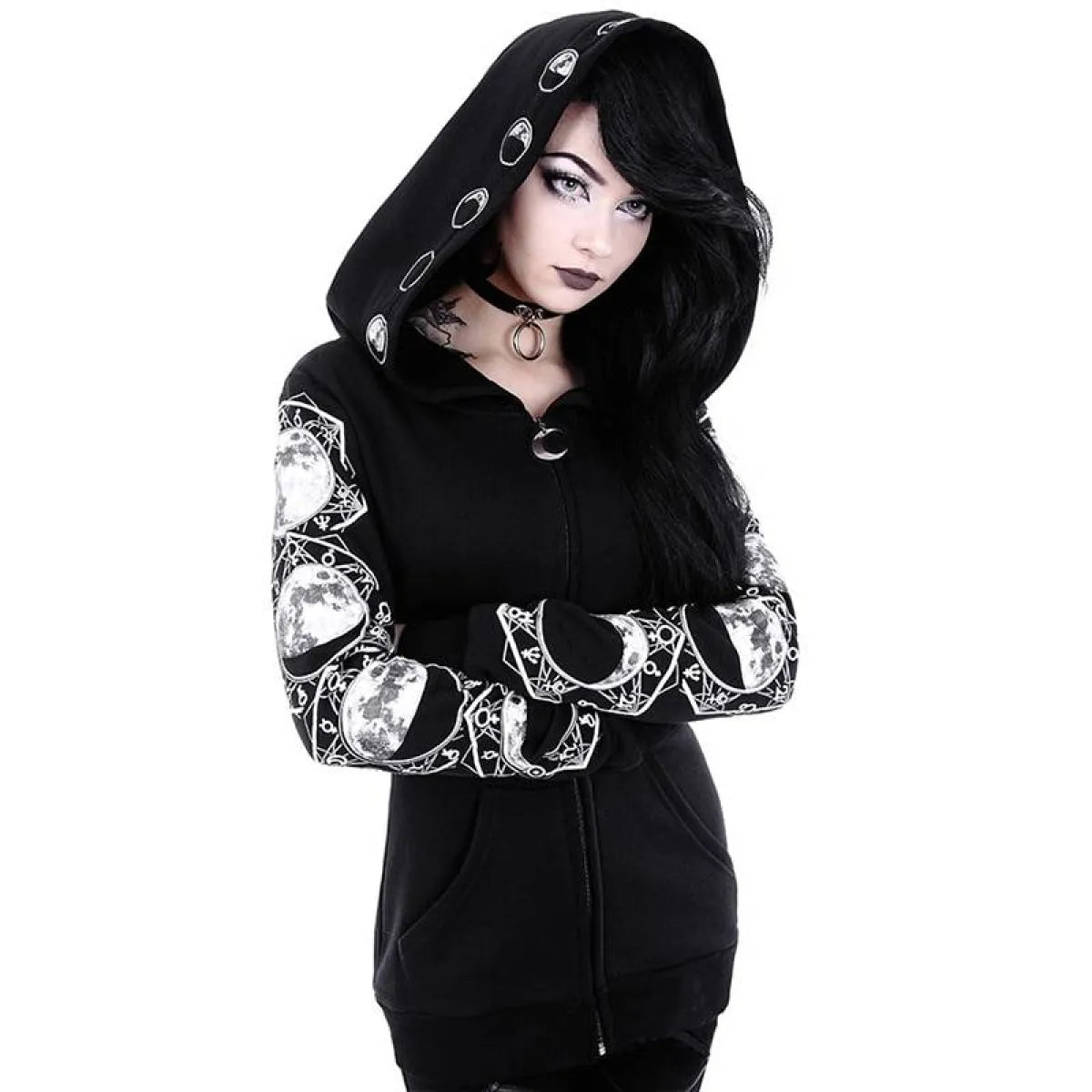 Goth Lunar Hoodie
