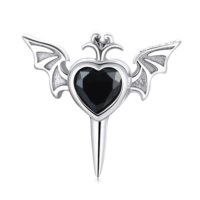 Gothic Black Diamond Earrings