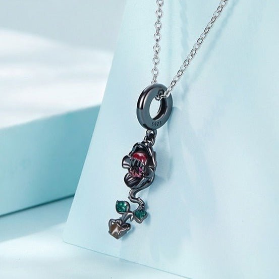 Gothic Black Moon Rose & Butterfly Charm Series