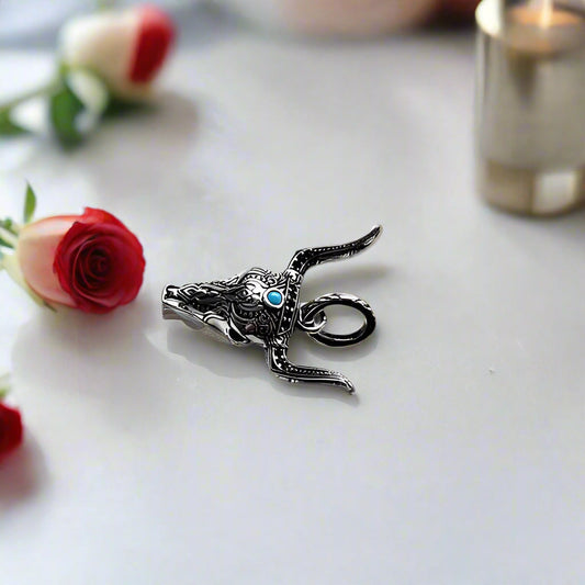 Gothic Bull Head Ethnic Pendant