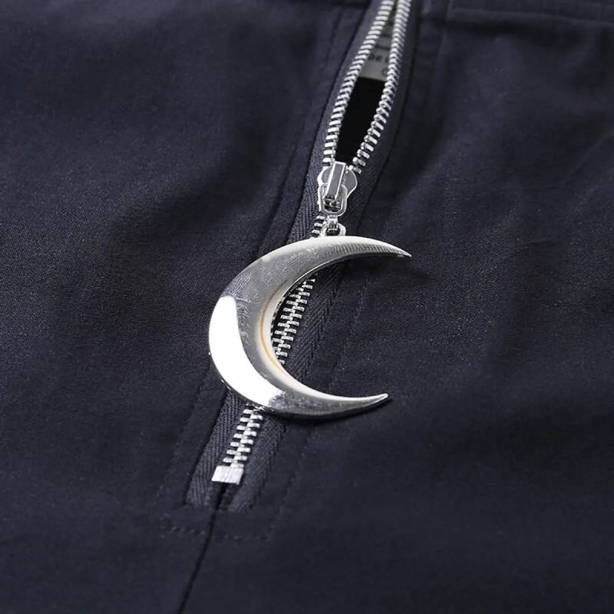 Gothic Crescent Moon Cutout Pants
