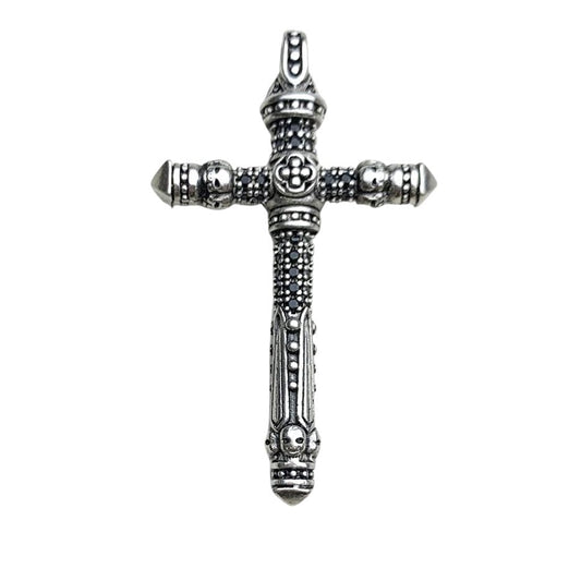 Gothic Cross with Diamond Sword Pendant