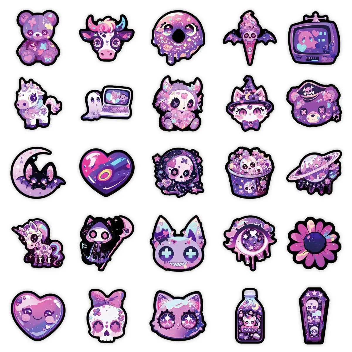 Gothic Horror Stickers Set