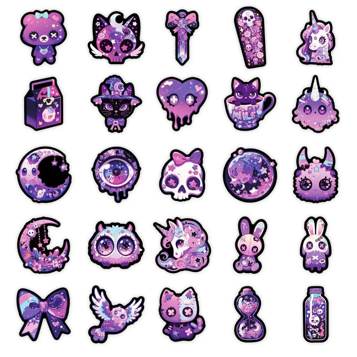 Gothic Horror Stickers Set