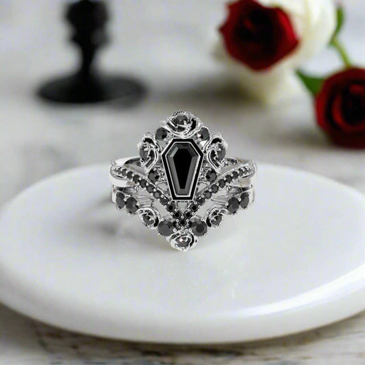 Gothic Romance Wedding Rings
