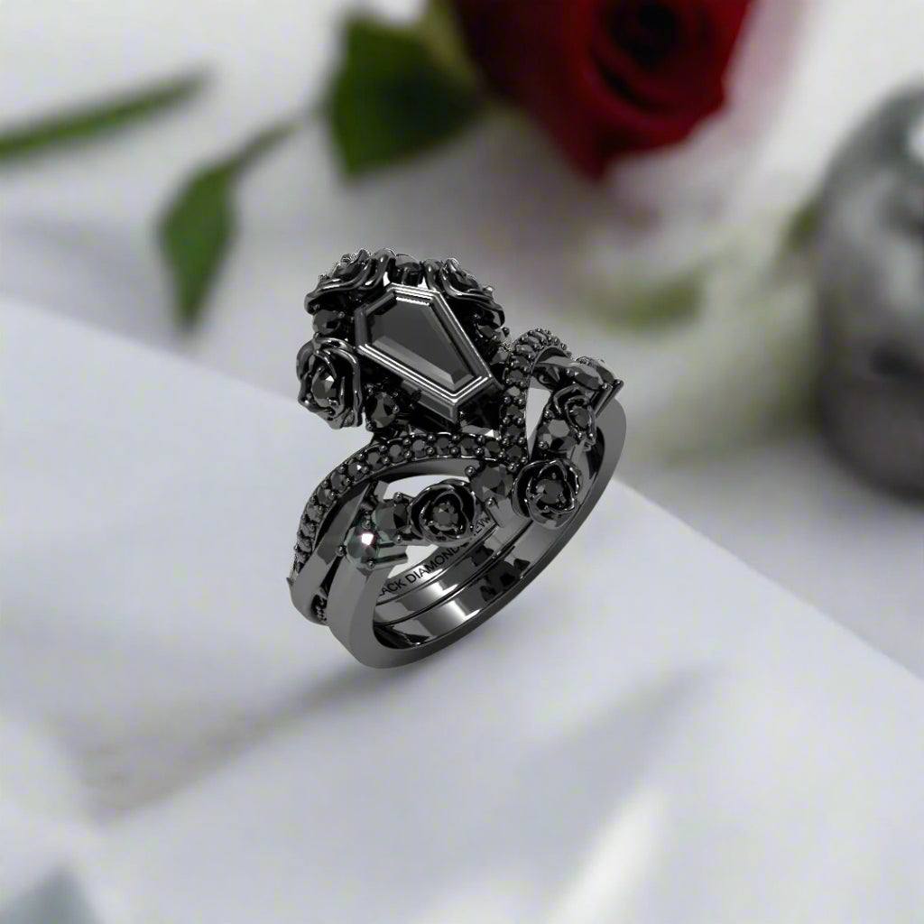 Gothic Romance Wedding Rings