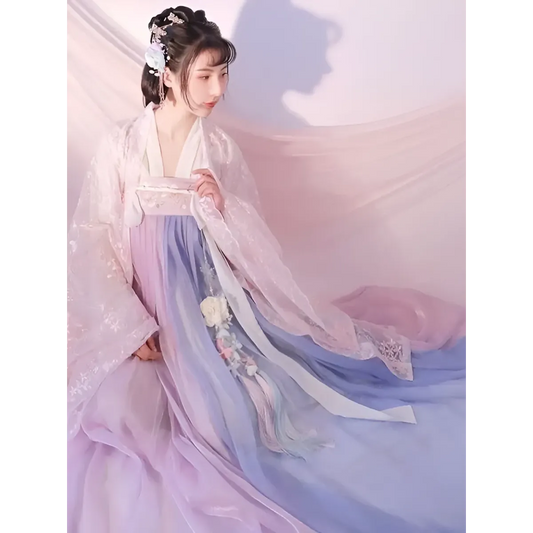 Hanfu Skirt Set - Complete with Embroidery Details