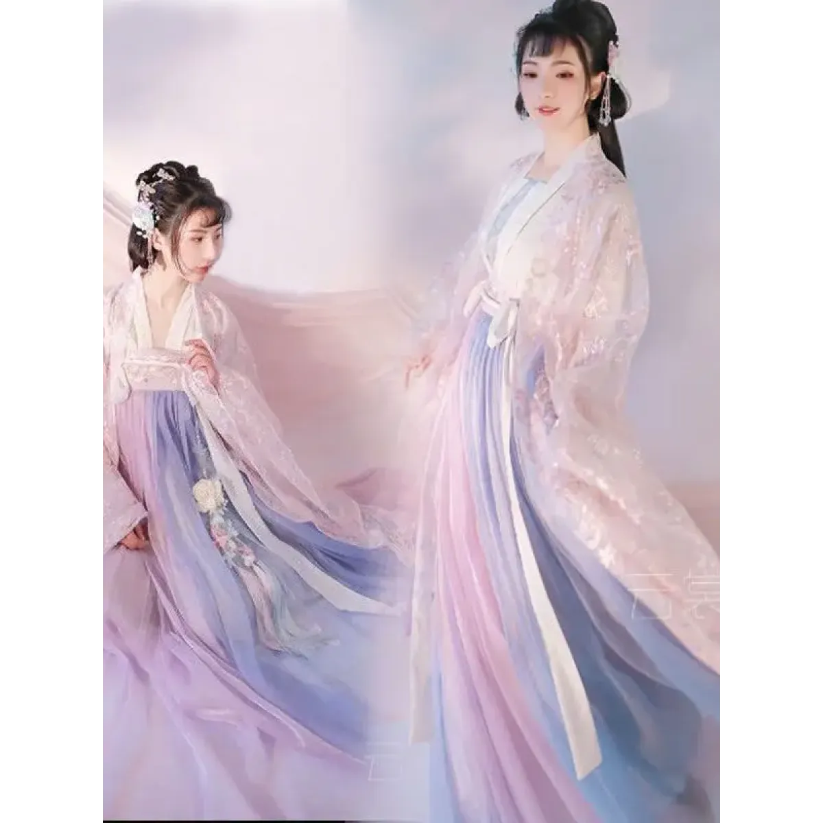 Hanfu Skirt Set - Complete with Embroidery Details