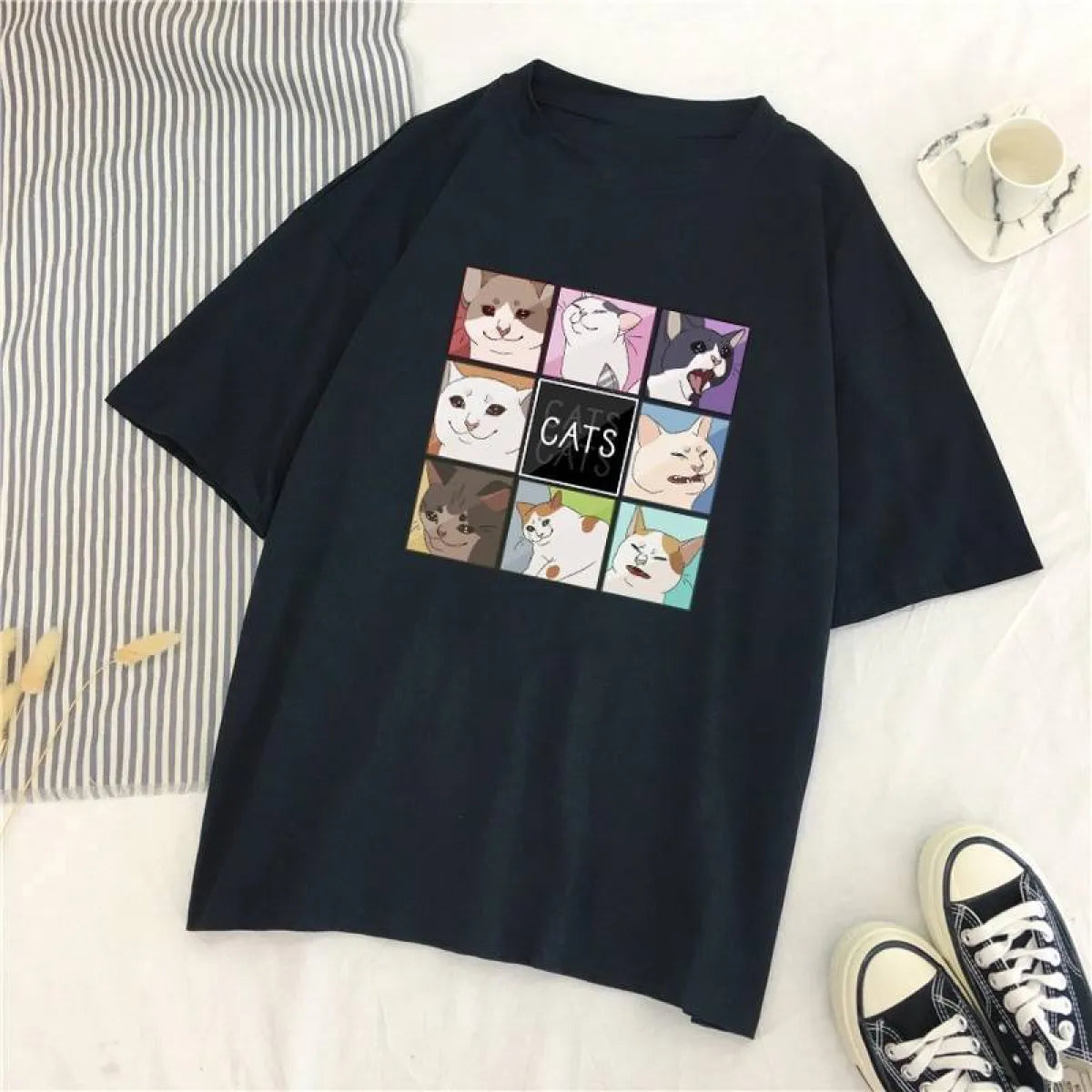 Harajuku Cat Shirt