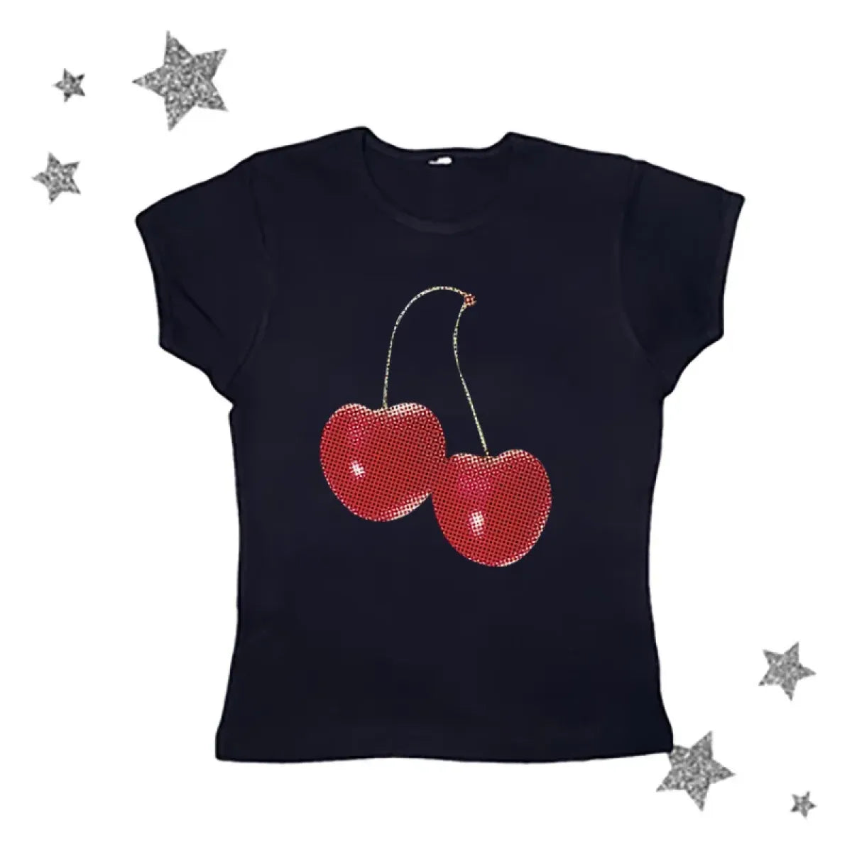 Harajuku Cherry Graphic Print T-Shirt
