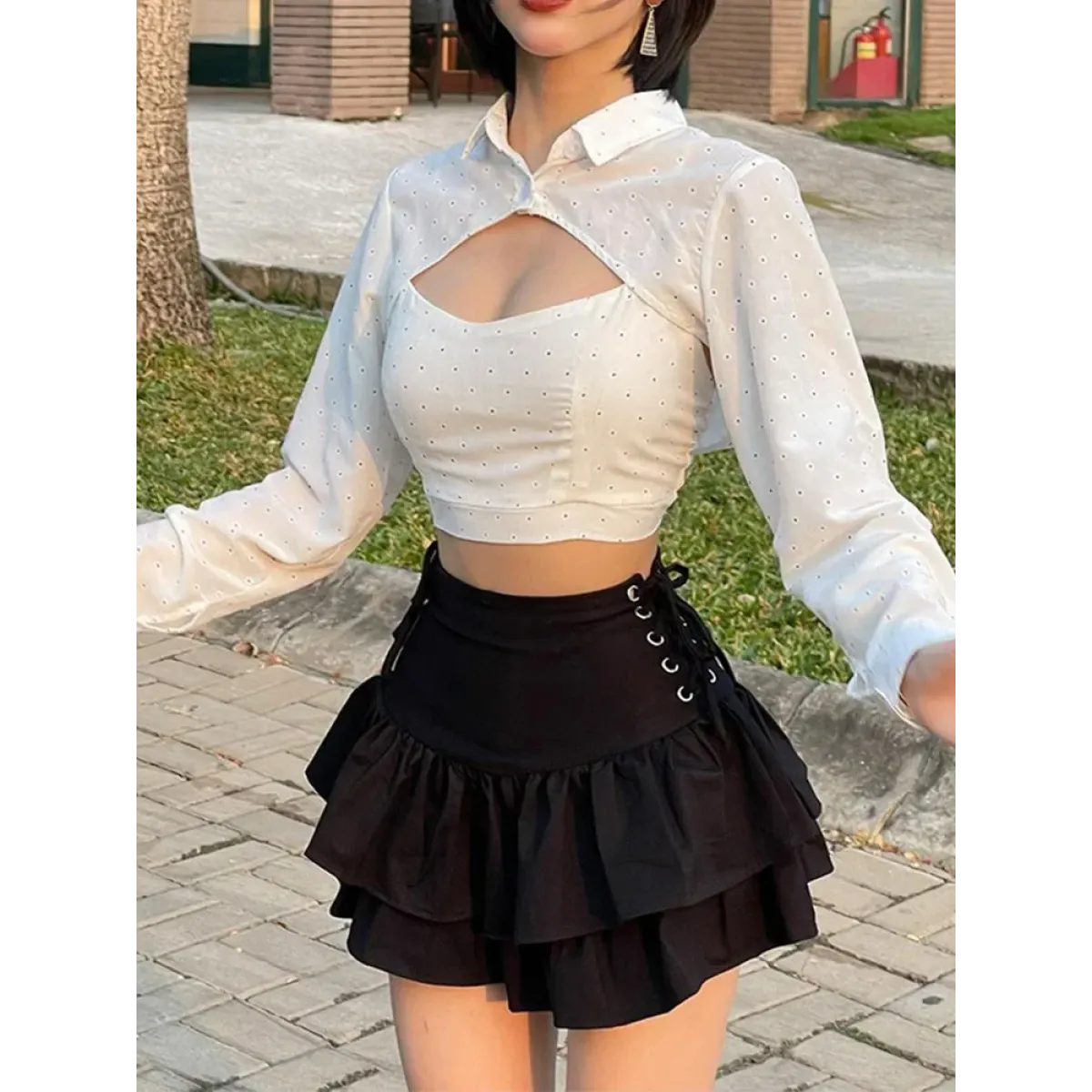 Harajuku E-girl High Waist Mini Skirt