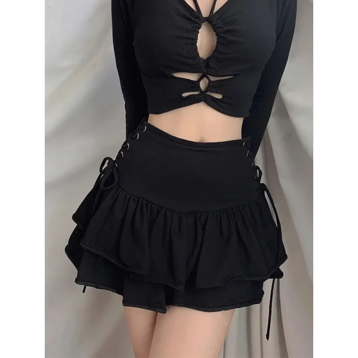 Harajuku E-girl High Waist Mini Skirt