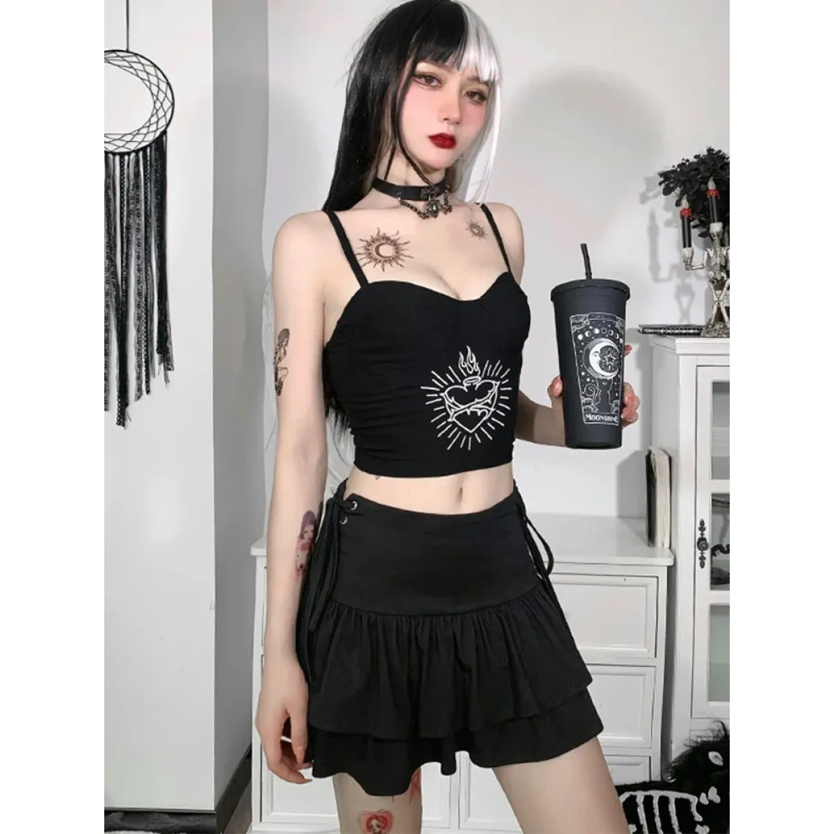 Harajuku E-girl High Waist Mini Skirt