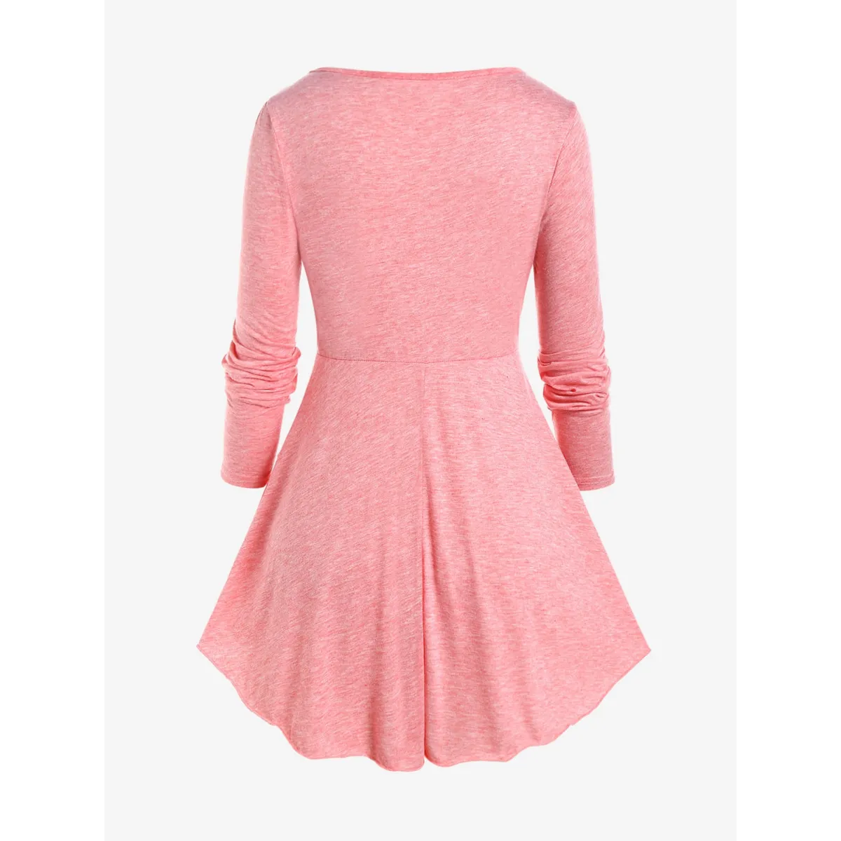 Heart Ring Layered Long Sleeves Dress