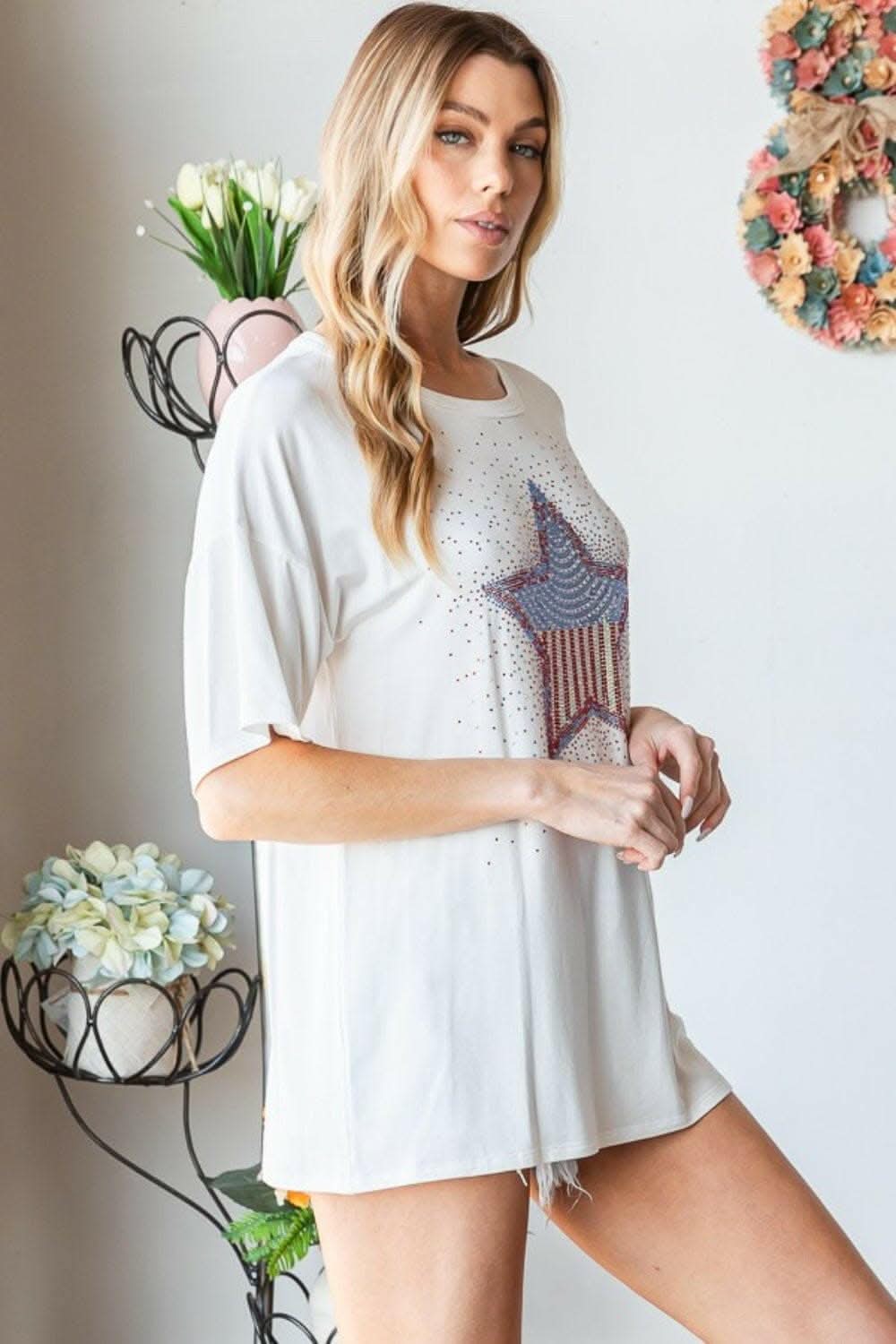 Starlight Chic Patch Short Sleeve Tee