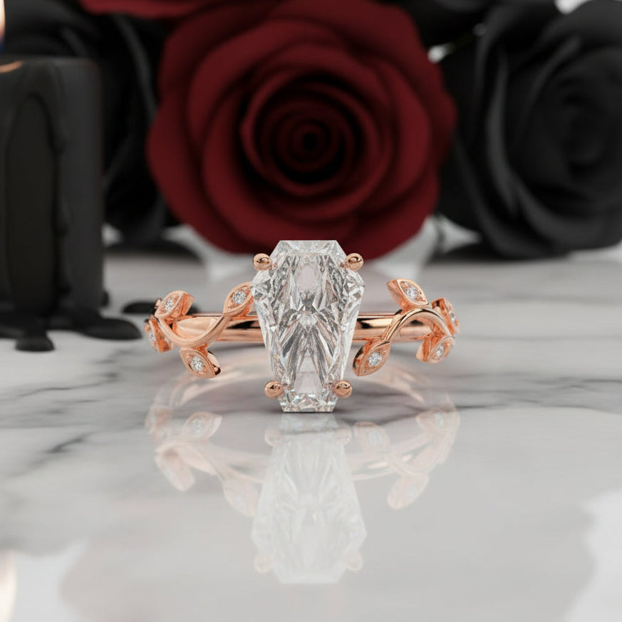 Hell and Back Ring - Limited Coffin Cut Diamond Engagement Ring