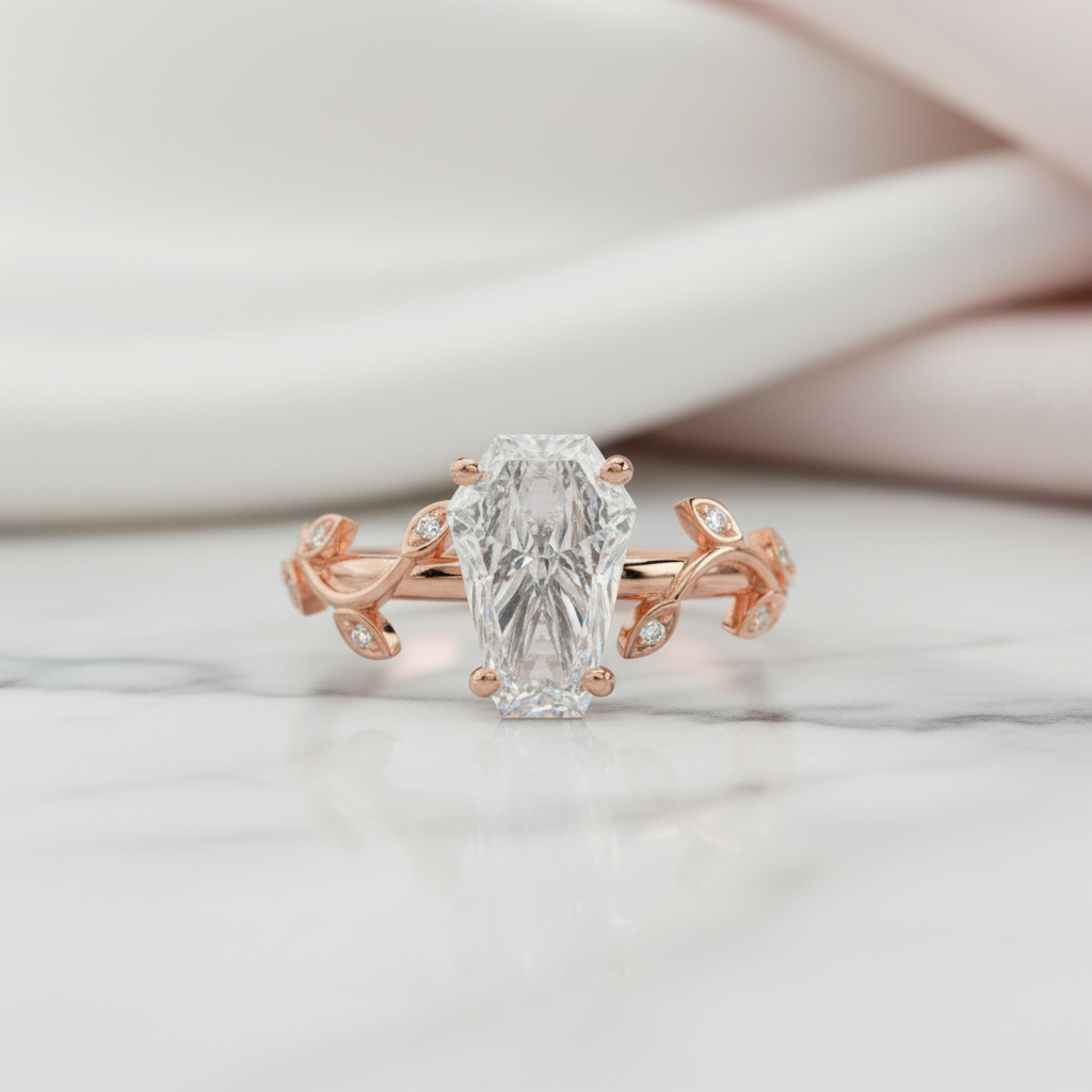 Hell and Back Ring - Limited Coffin Cut Diamond Engagement Ring