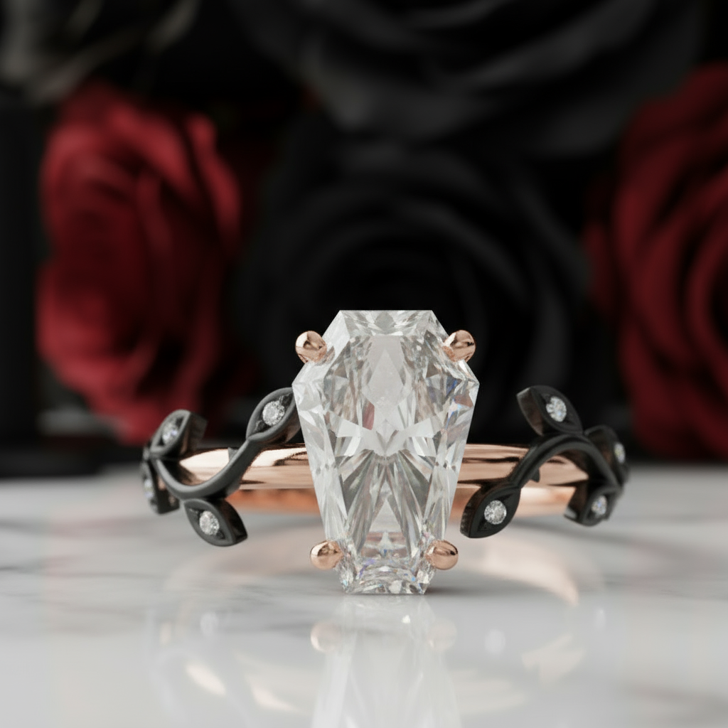 Hell and Back Ring - Limited Coffin Cut Diamond Engagement Ring