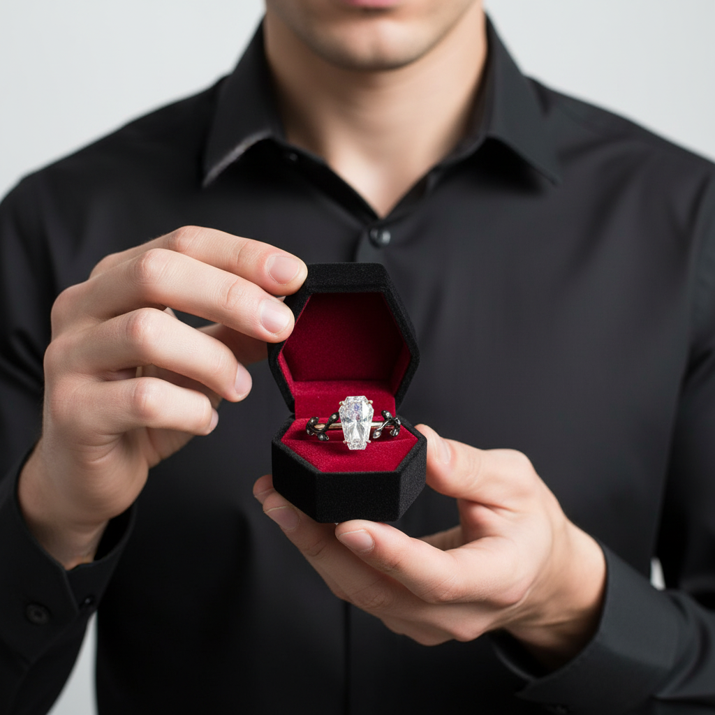 Hell and Back Ring - Limited Coffin Cut Diamond Engagement Ring