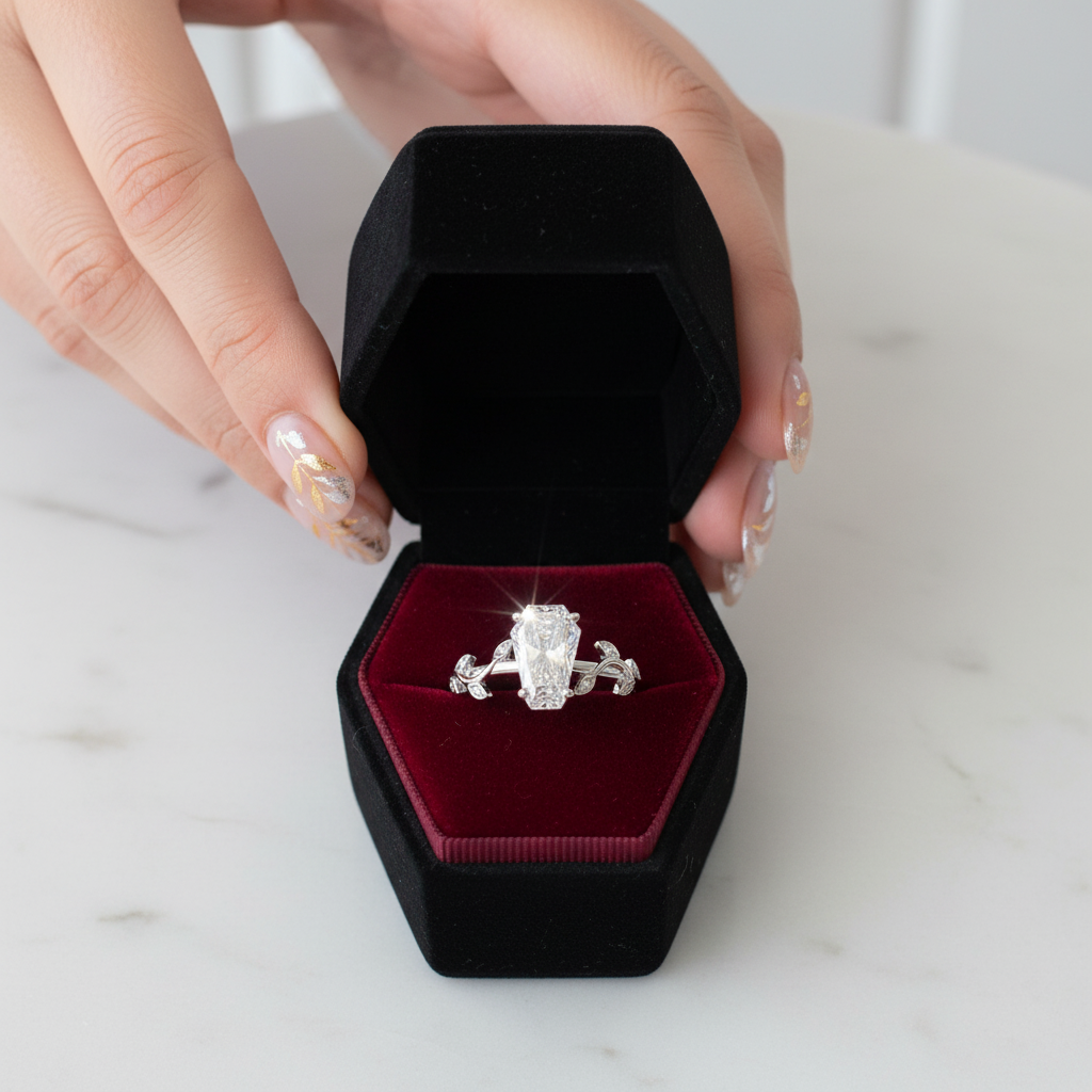 Hell and Back Ring - Limited Coffin Cut Diamond Engagement Ring