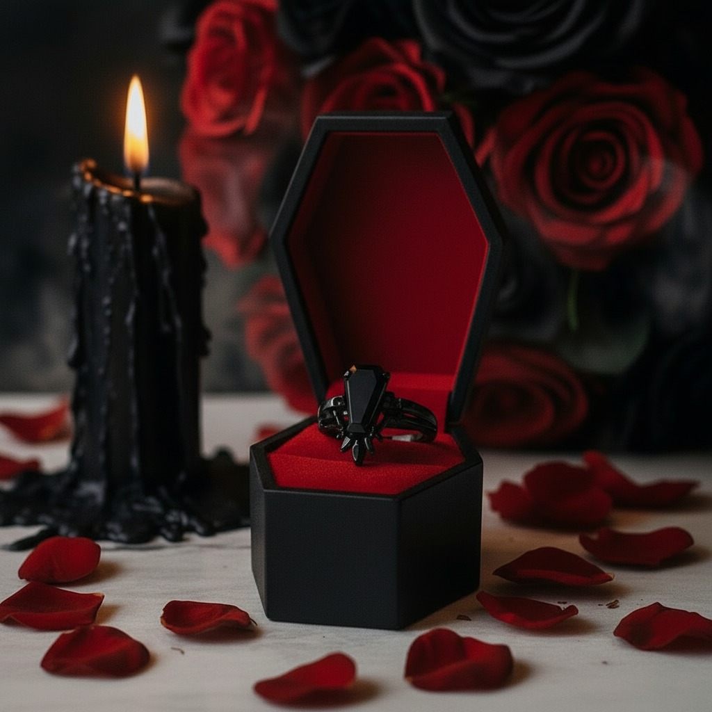 True Love Rings- 14k White Gold Limited Coffin Cut Diamond Rings